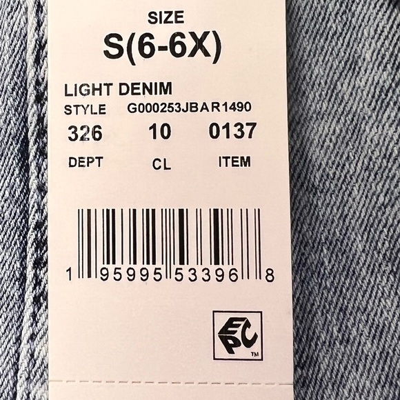GIRLS Barbie Denim Jean Jacket S - Picture 6 of 7